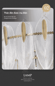 Những chi tiết được làm tinh xảo biến chiếc đèn chiếc lá trở nên sang trọng hơn