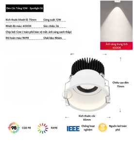 Đèn chống chói với nguồn sáng tốt và chất lượng cao cấp