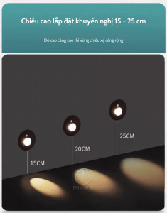 Cách lắp đặt đèn âm tường chiếu chân tạo ra những hiệu ứng phù hợp.